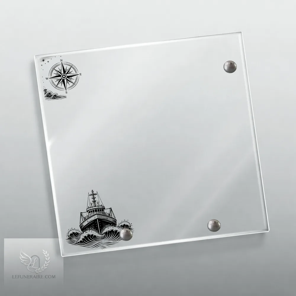 Plaque Carré Marin nue motif 02