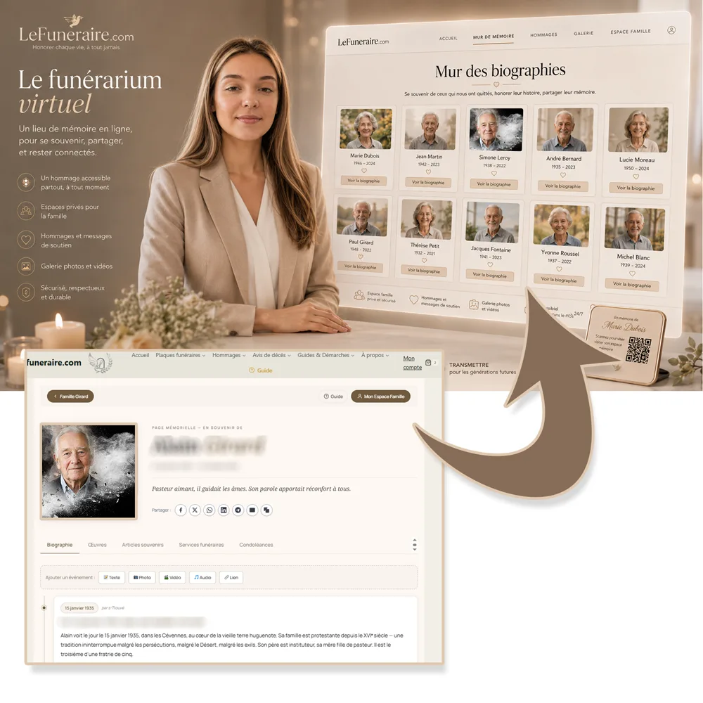 Funerarium virtuel — service complémentaire Chasseur