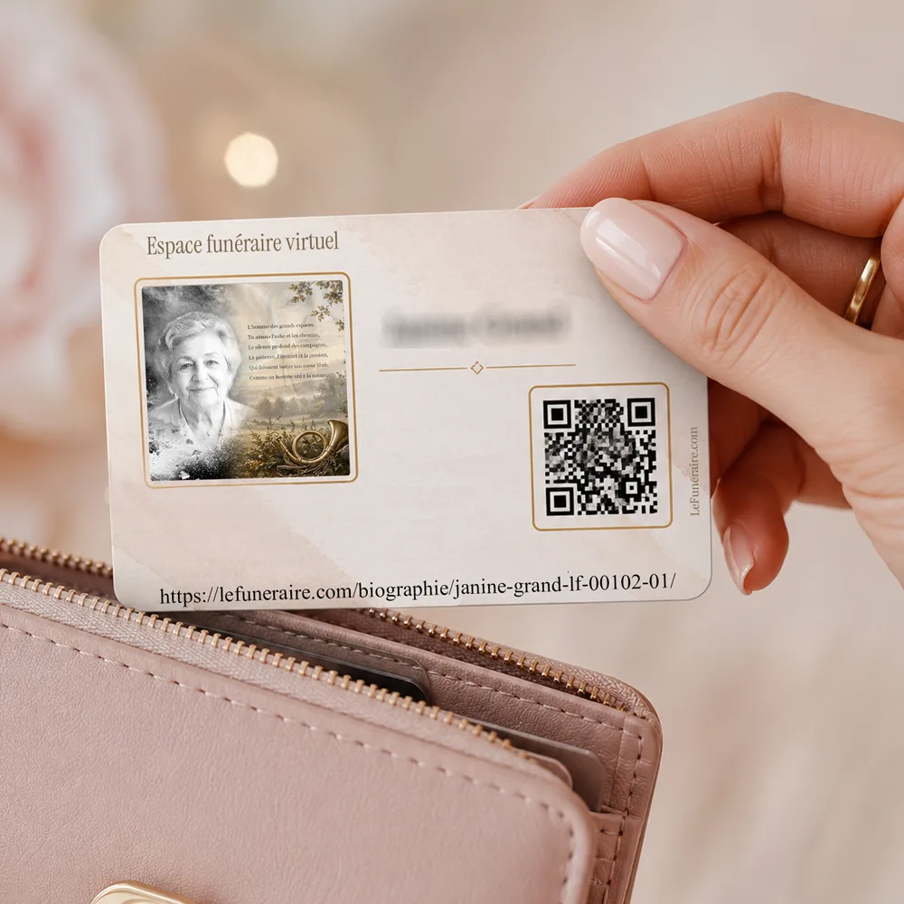 Carte souvenir QR — service complémentaire Chasseur