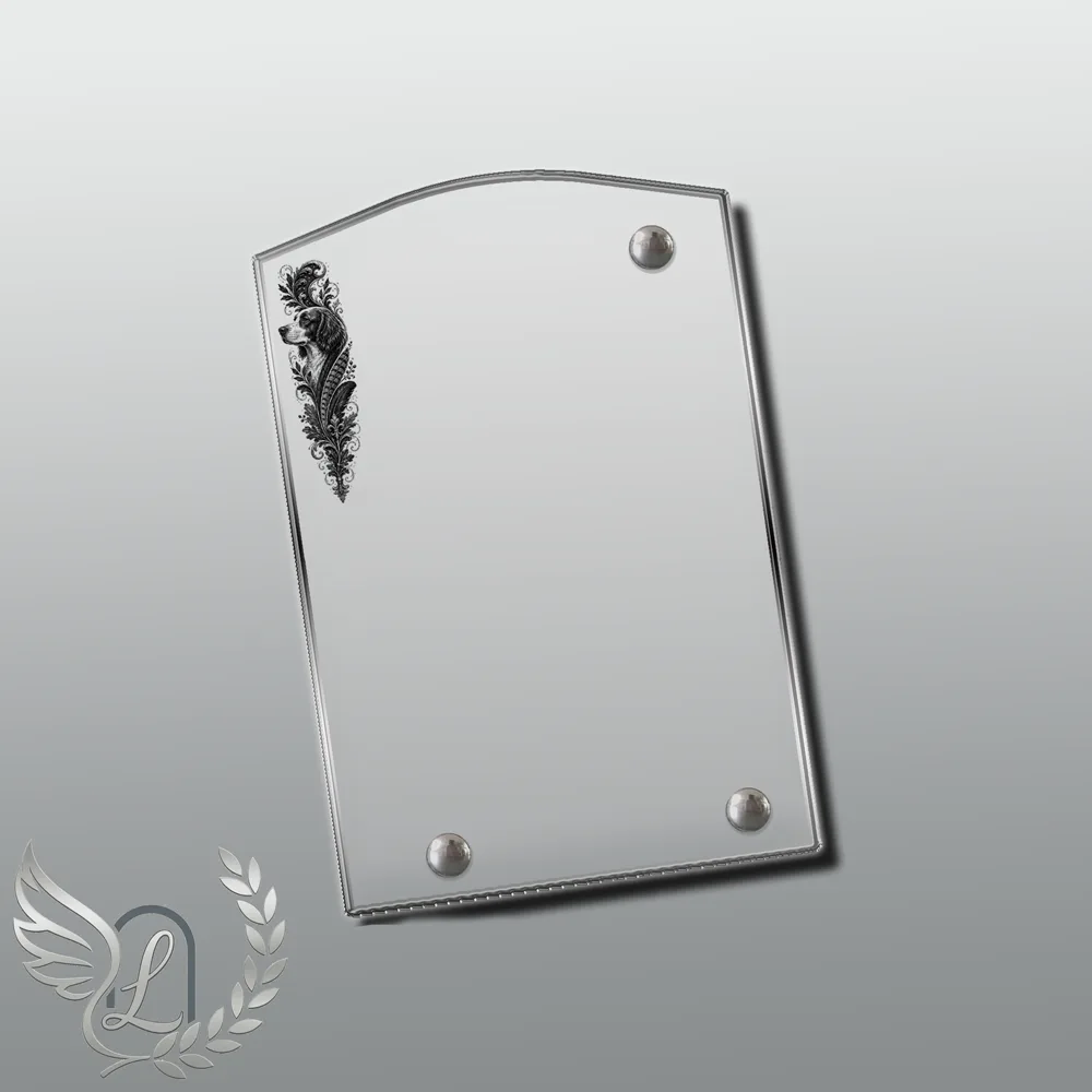 Plaque Stèle Chasseur nue motif 02