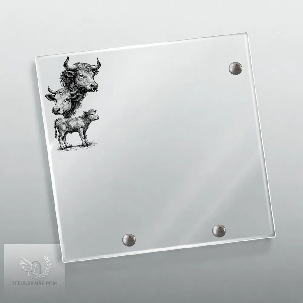 Plaque Carré Agriculteur nue motif 03