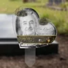 Plaque funéraire cœur agriculteur plantée par appendice plexiglas, sol meuble ou pot, 1er sous-décor