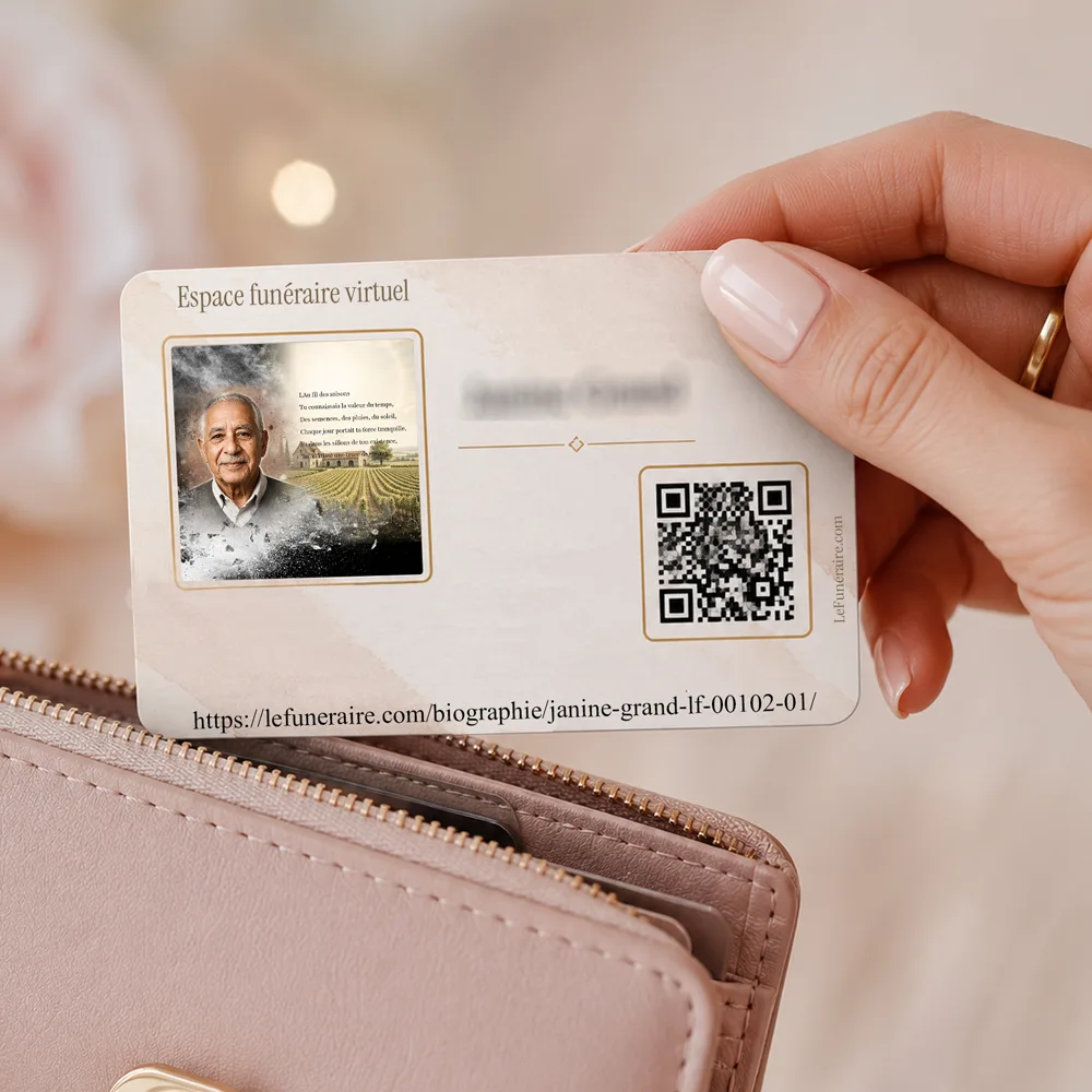 Carte souvenir QR — service complémentaire Agriculteur