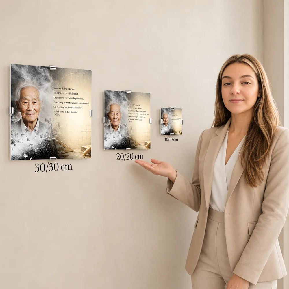 Cadre photo souvenir — service complémentaire Artisan