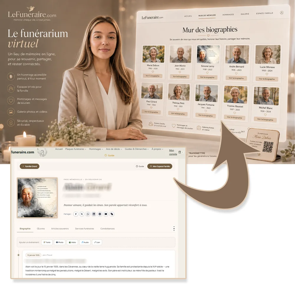 Funerarium virtuel — service complémentaire Soignant