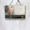 Plaque funéraire panoramique soignant suspendue par cordelette, kit de fixation inclus, 1er sous-décor