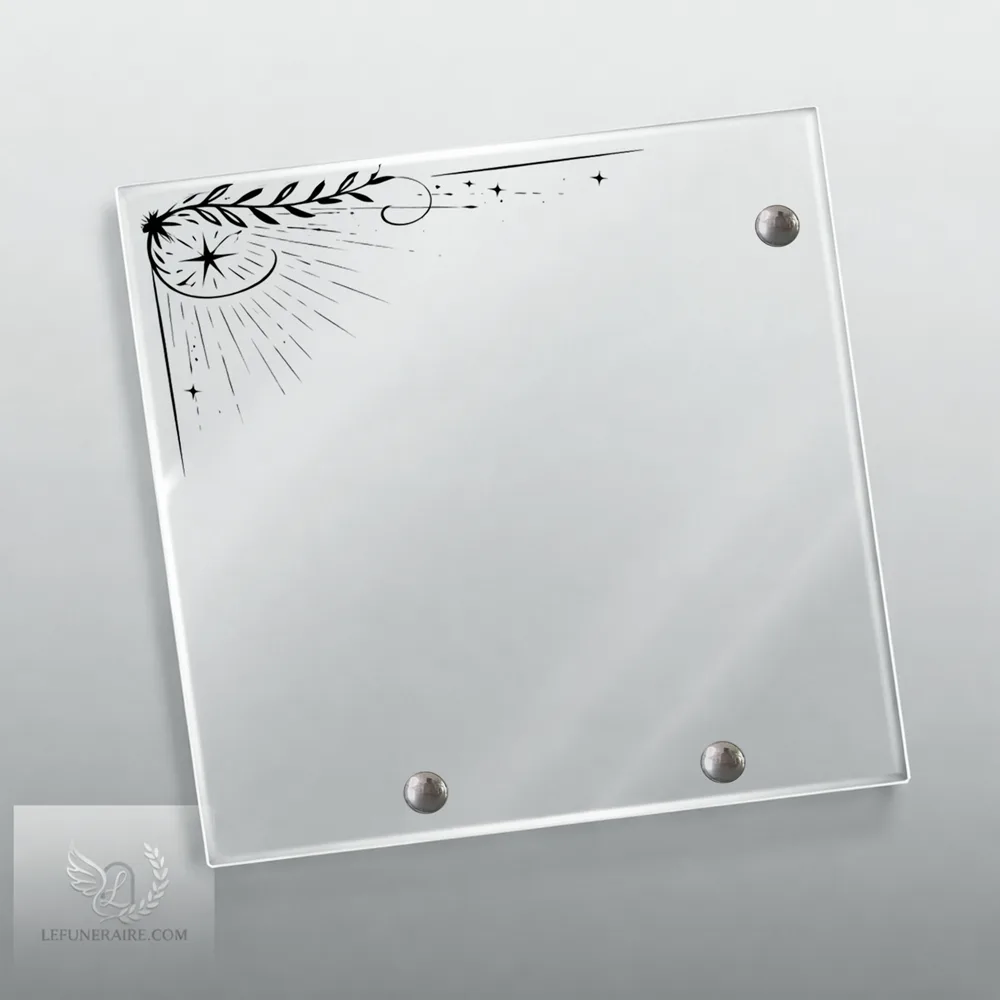 Plaque Carré Enseignant nue motif 01