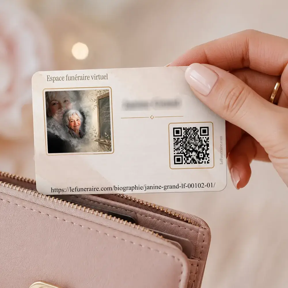 Carte souvenir QR — service complémentaire Enseignant