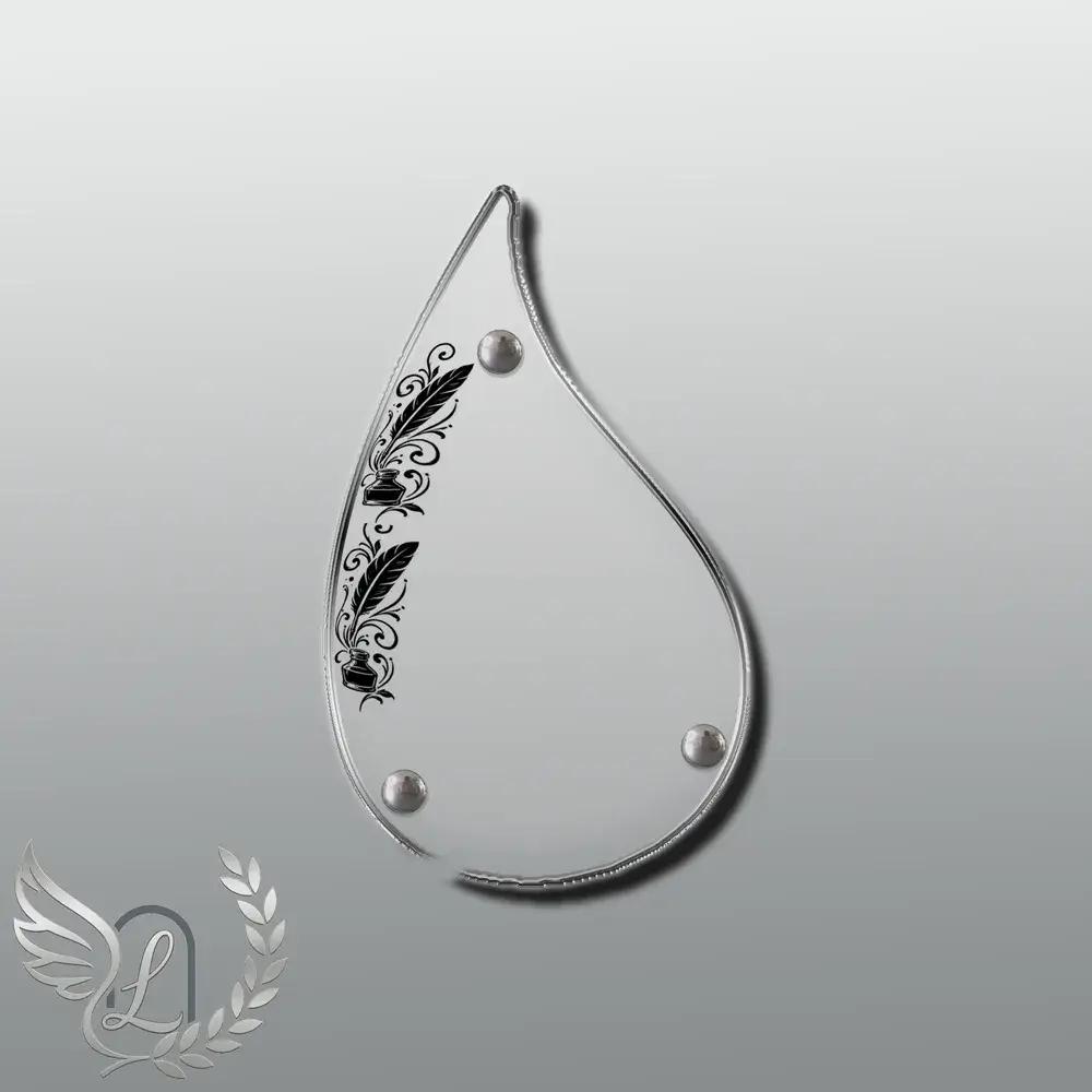 Plaque Flamme Enseignant nue motif 02