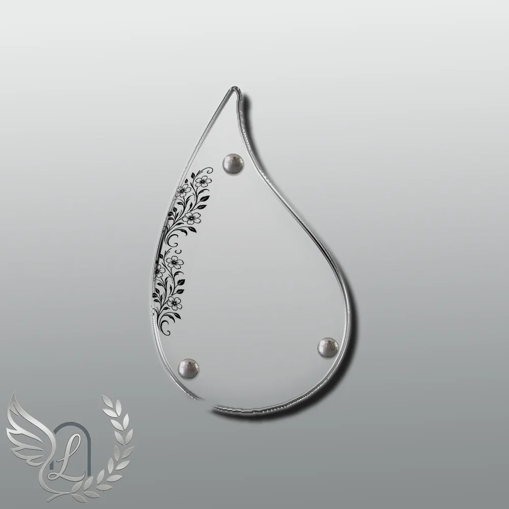 Plaque Flamme Fleurs nue motif 01