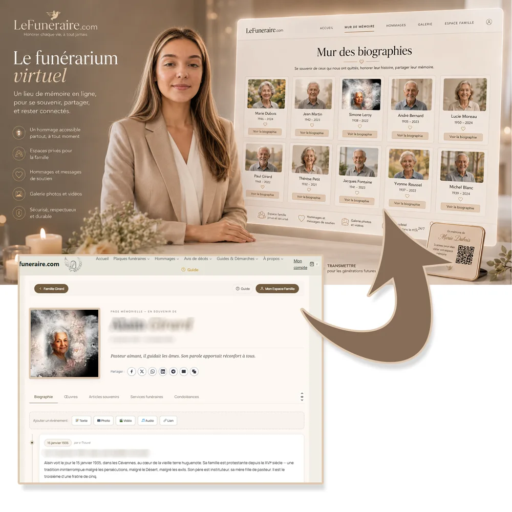 Funerarium virtuel — service complémentaire Fleurs