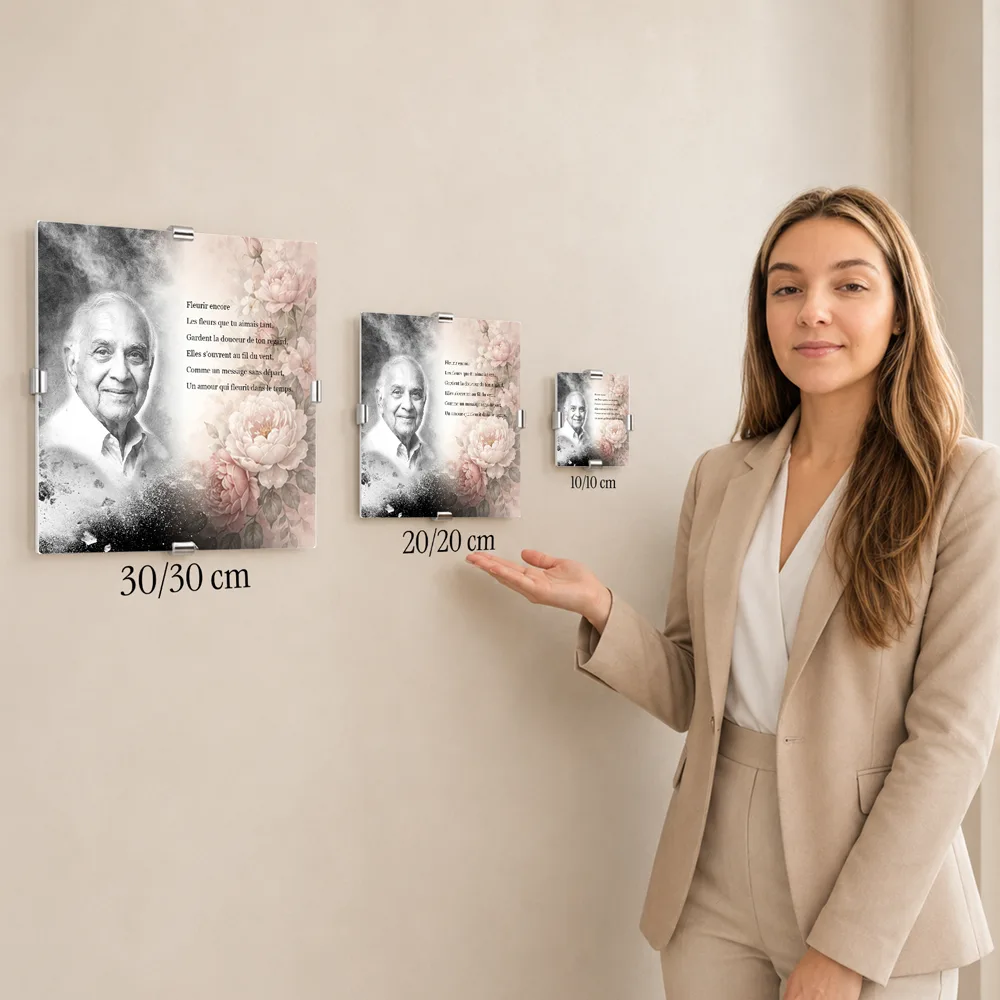 Cadre photo souvenir — service complémentaire Fleurs