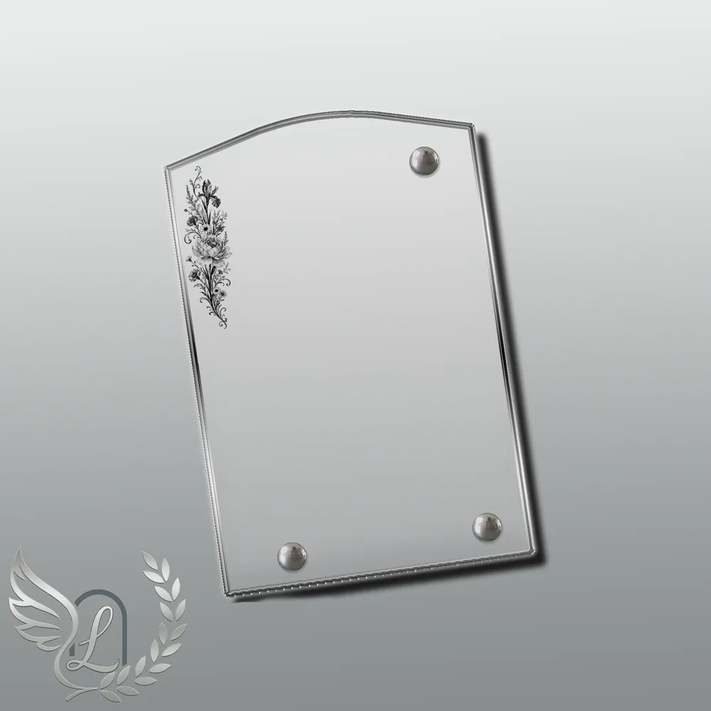 Plaque Stèle Fleurs nue motif 01