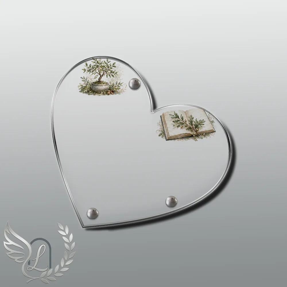Plaque Cœur Arbres nue motif 03