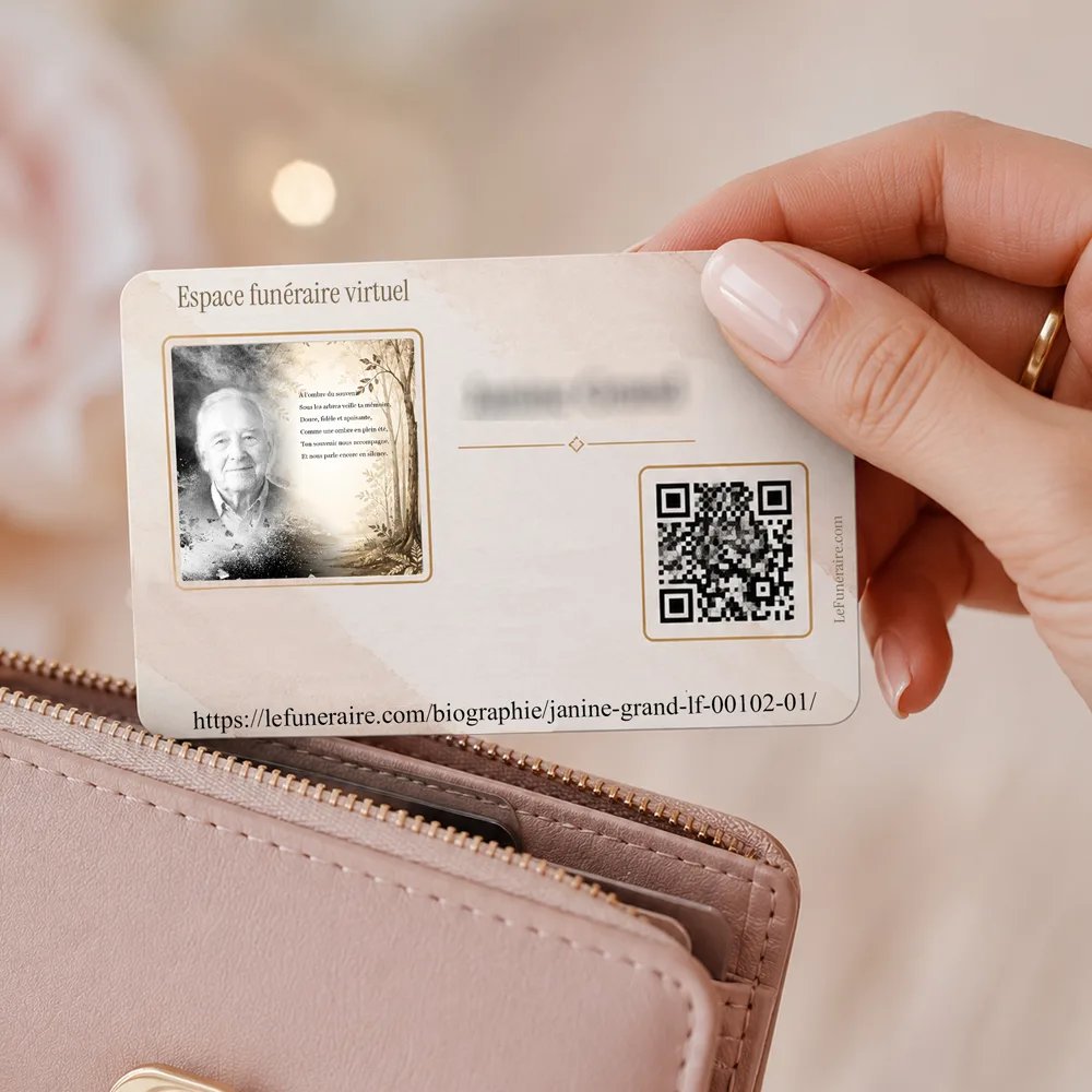 Carte souvenir QR — service complémentaire Arbres