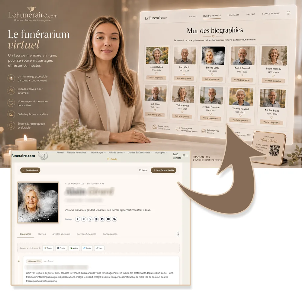 Funerarium virtuel — service complémentaire Mer