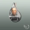 Plaque funéraire flamme mer collée sur pierre tombale, double-face professionnel inclus, 1er sous-décor du thème