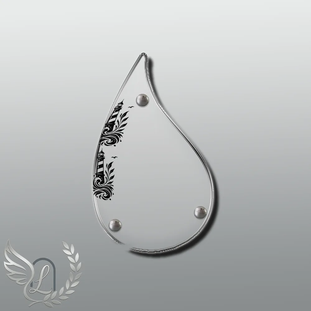 Plaque Flamme Mer nue motif 03