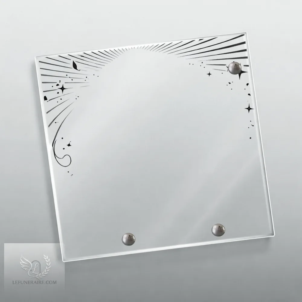 Plaque Carré Soleil nue motif 01