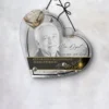 Plaque funéraire cœur musique suspendue par cordelette, kit de fixation inclus, 1er sous-décor