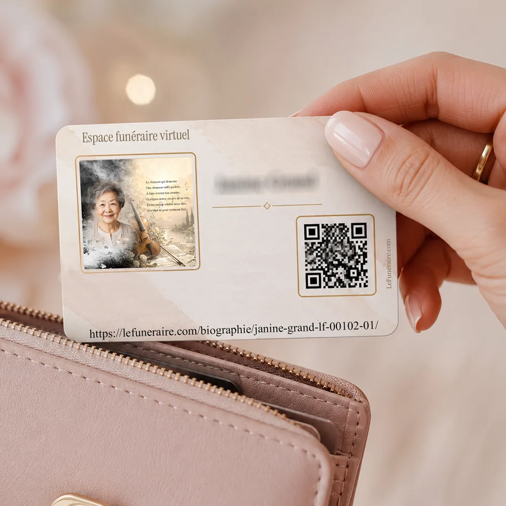Carte souvenir QR — service complémentaire Musique