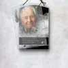 Plaque funéraire rectangle musique suspendue par cordelette, kit de fixation inclus, 1er sous-décor