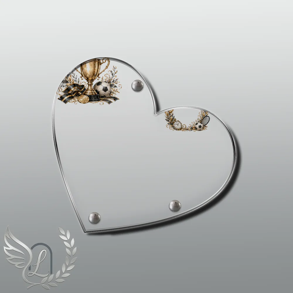 Plaque Cœur Sport nue motif 01