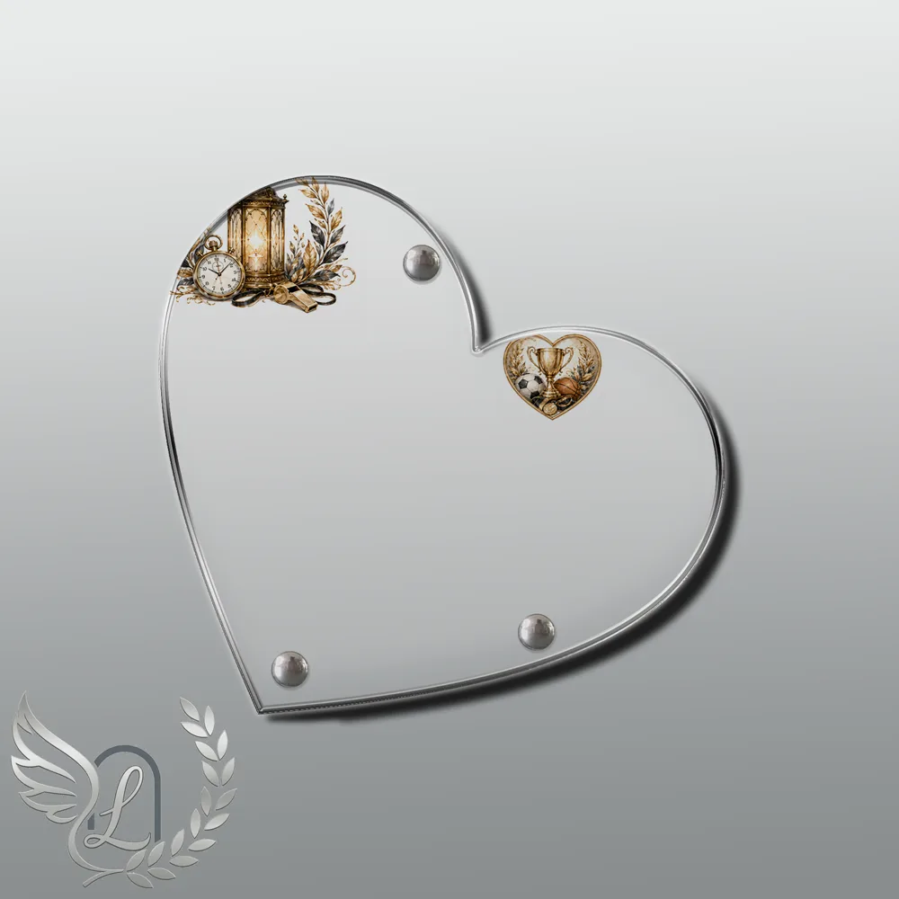 Plaque Cœur Sport nue motif 02