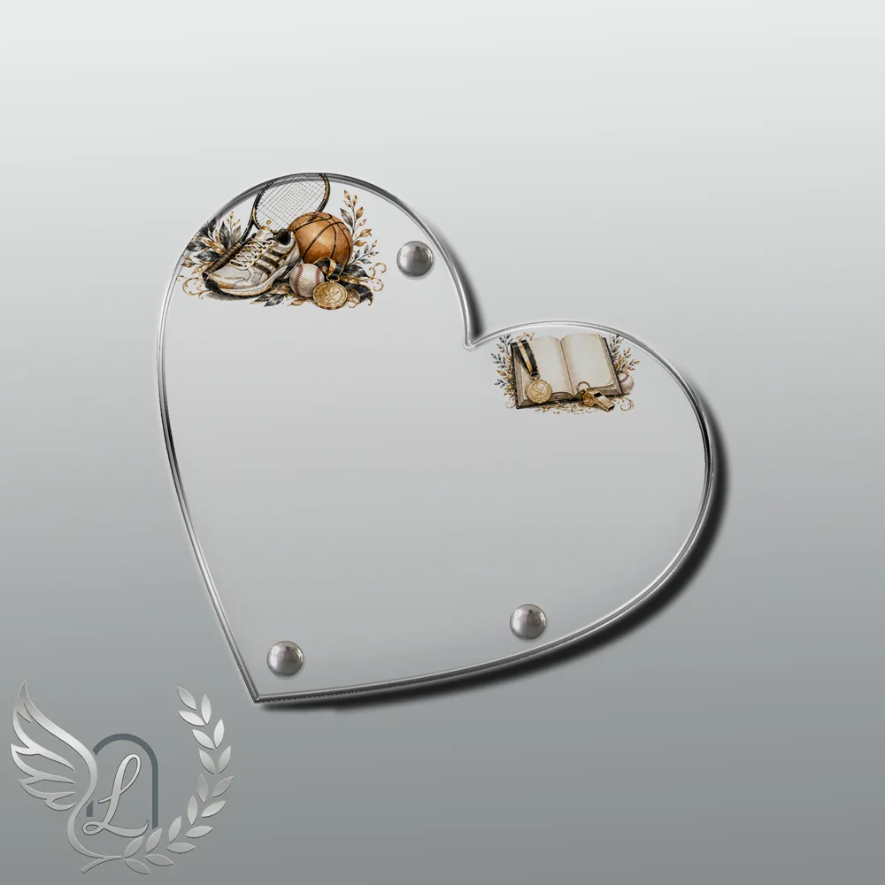 Plaque Cœur Sport nue motif 03