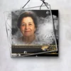 Plaque funéraire carré voyage suspendue par cordelette, kit de fixation inclus, 1er sous-décor