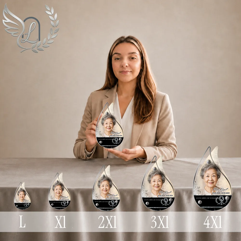 Plaque Flamme Voyage — lefuneraire.com Plaque funéraire Voyage Flamme personnalisée, toutes tailles alignées
