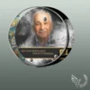 Plaque funéraire médaillon rond voyage collée sur pierre tombale, double-face professionnel inclus, 1er sous-décor du thème