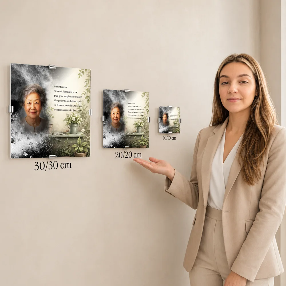 Cadre photo souvenir — service complémentaire Jardinage