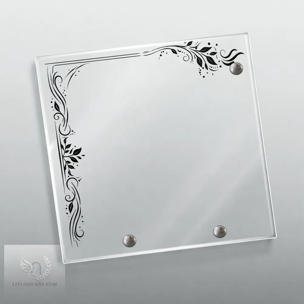 Plaque Carré Cuisine nue motif 02