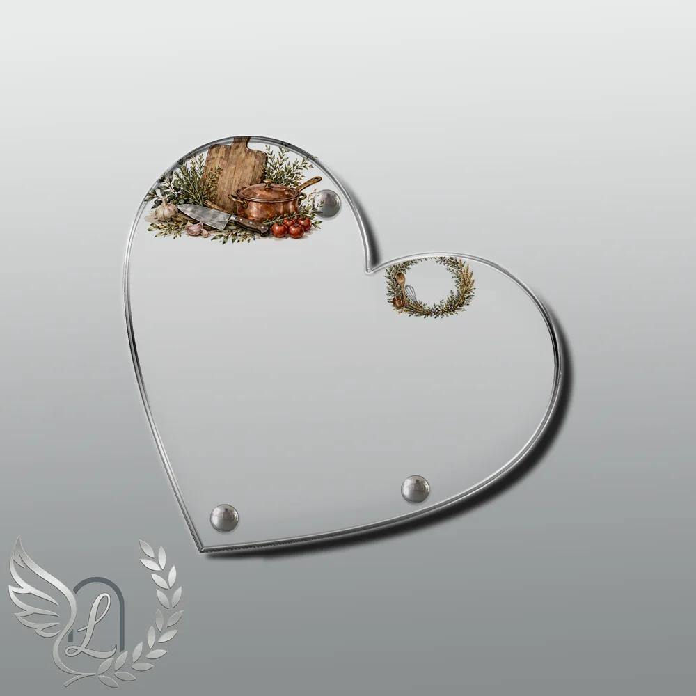 Plaque Cœur Cuisine nue motif 03