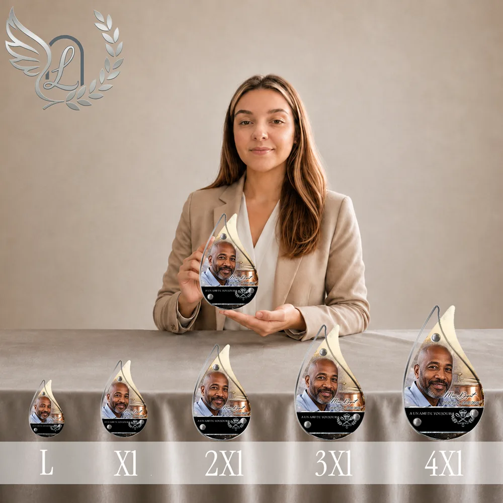 Plaque funéraire Cuisine Flamme personnalisée, toutes tailles alignées