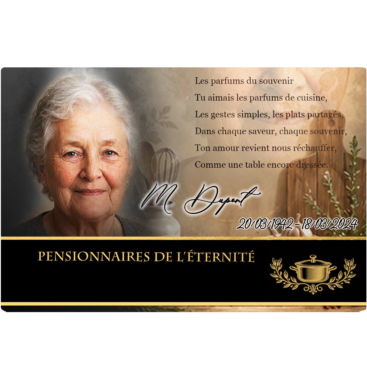 Plaque Panoramique Cuisine effet Crayon, ambiance complète portrait + fond
