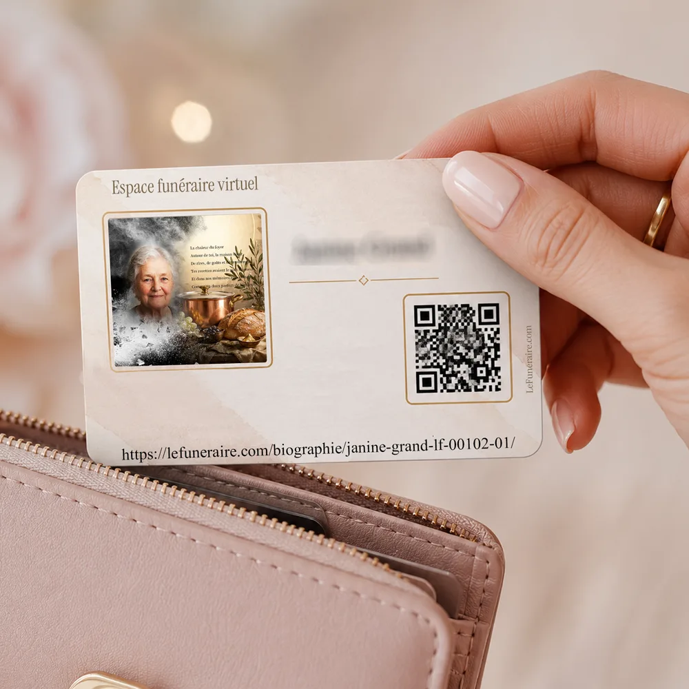 Carte souvenir QR — service complémentaire Cuisine
