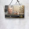 Plaque funéraire panoramique cuisine suspendue par cordelette, kit de fixation inclus, 1er sous-décor