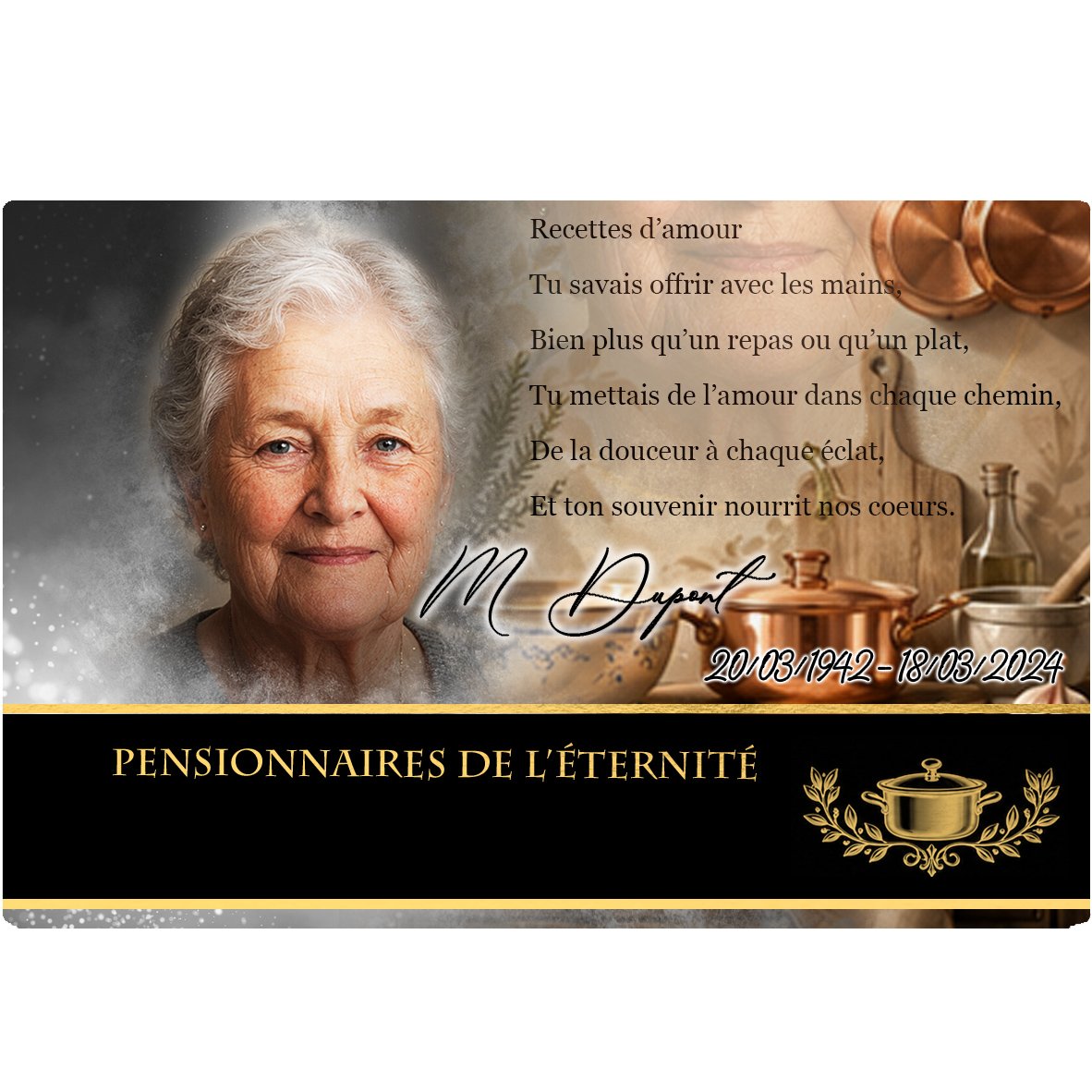 Plaque Panoramique Cuisine effet Pastel, ambiance complète portrait + fond