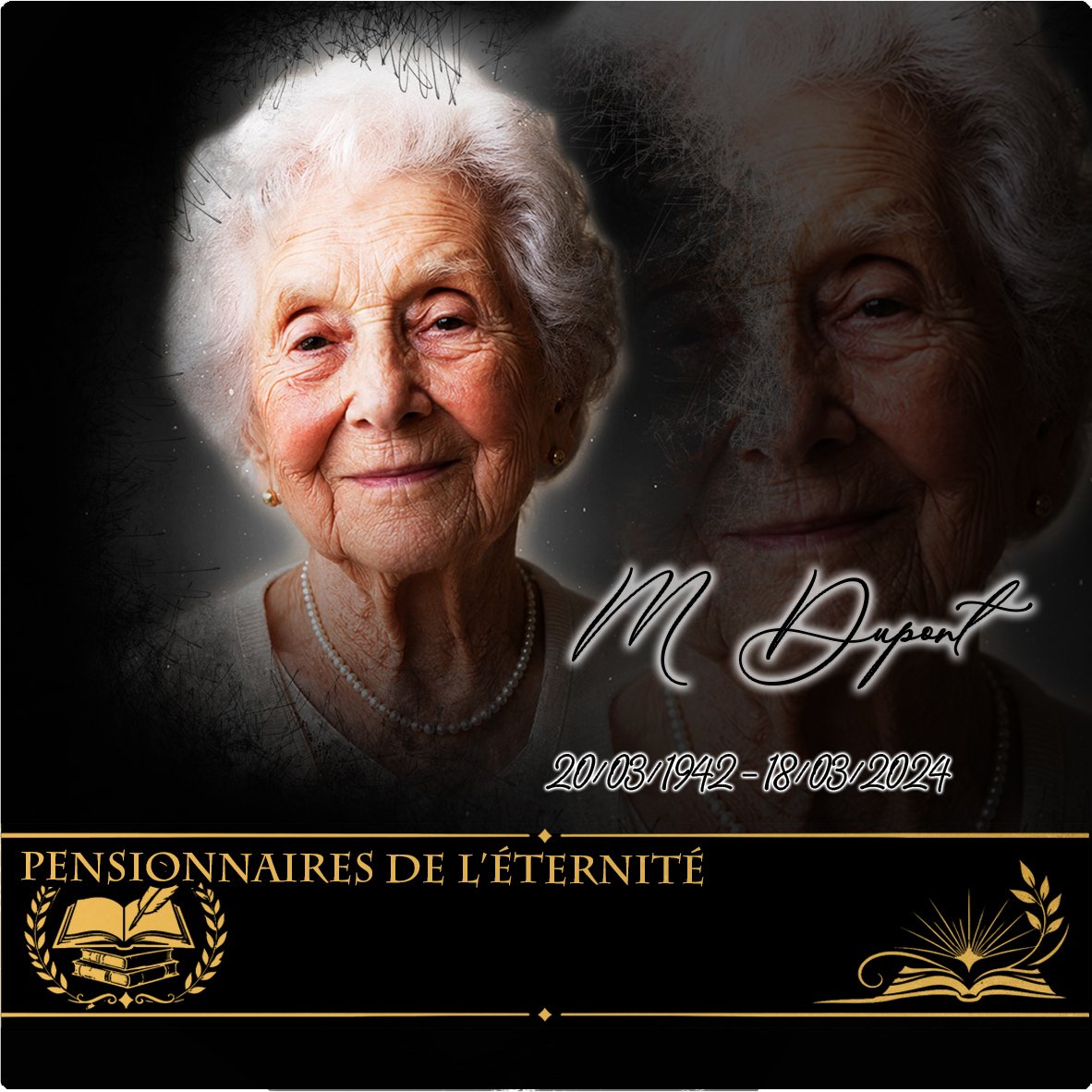 Plaque Carré Lecture effet Crayon, ambiance complète portrait + fond
