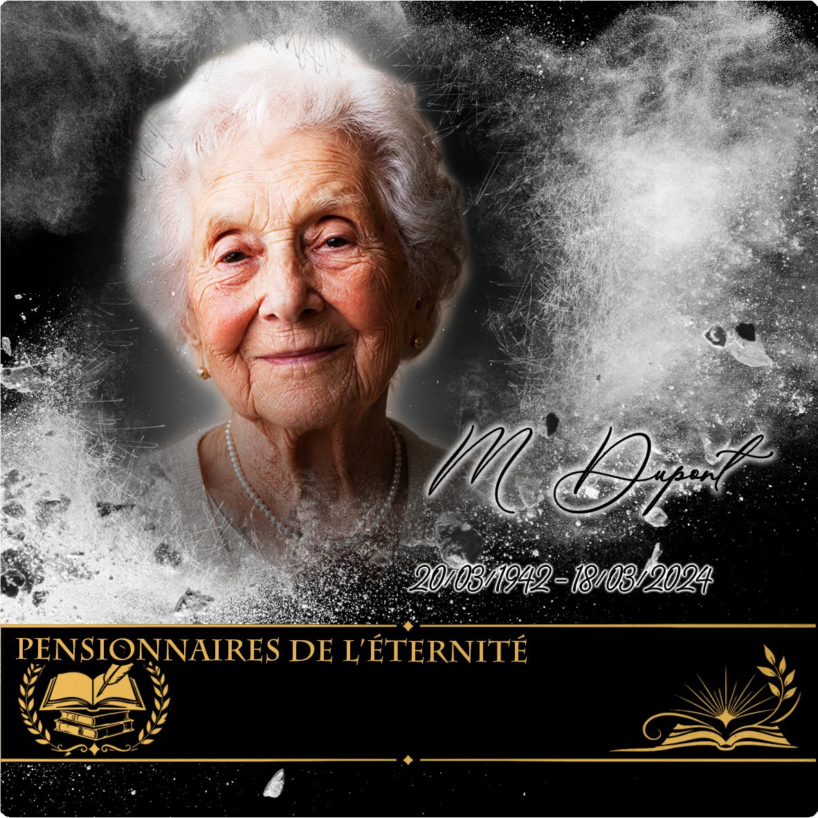 Plaque Carré Lecture effet Éclat, ambiance complète portrait + fond