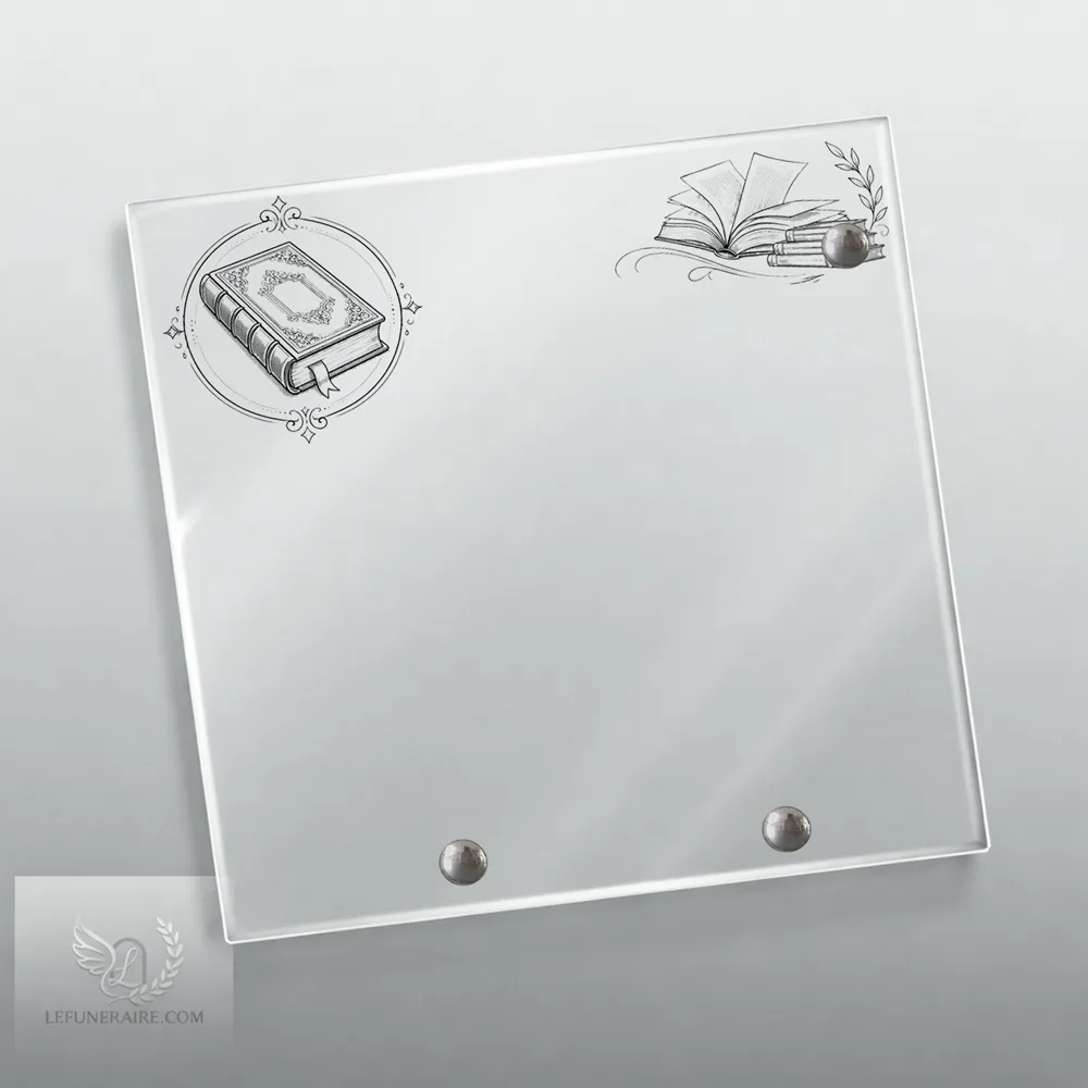 Plaque Carré Lecture nue motif 02