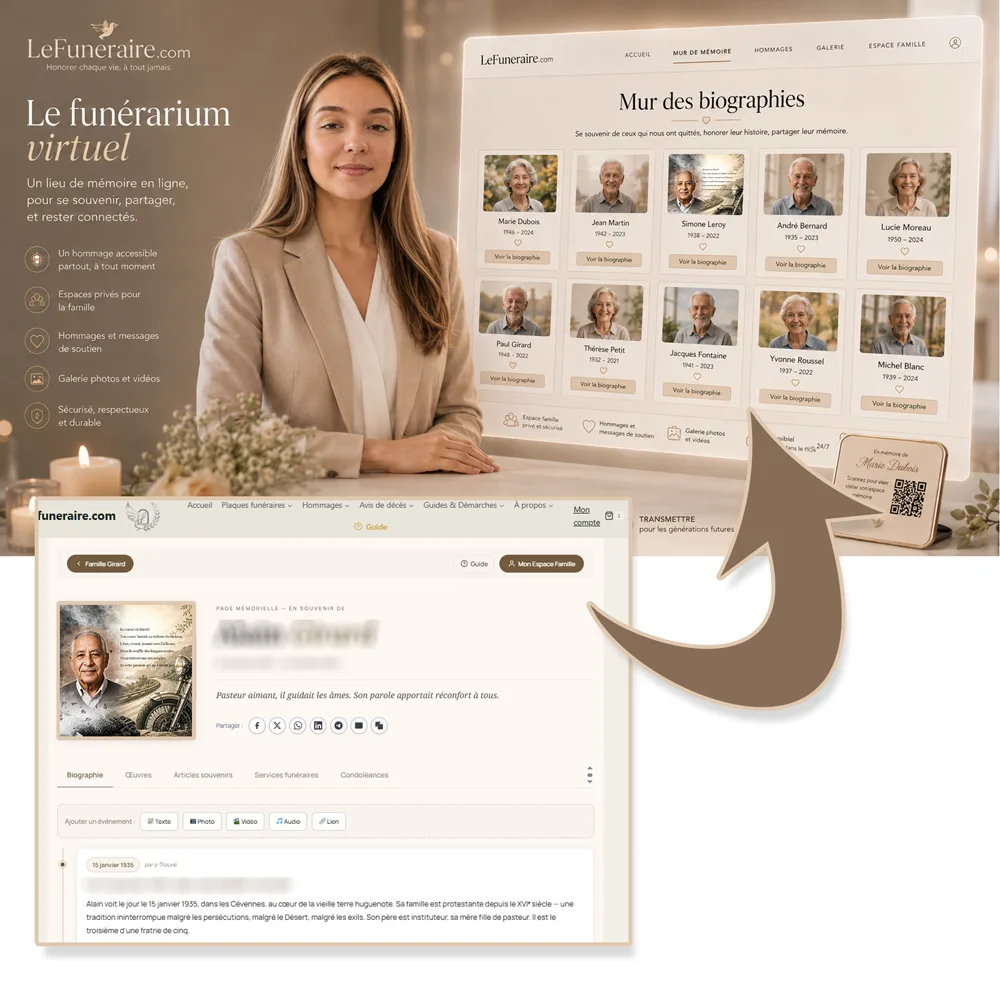 Funerarium virtuel — service complémentaire Moto