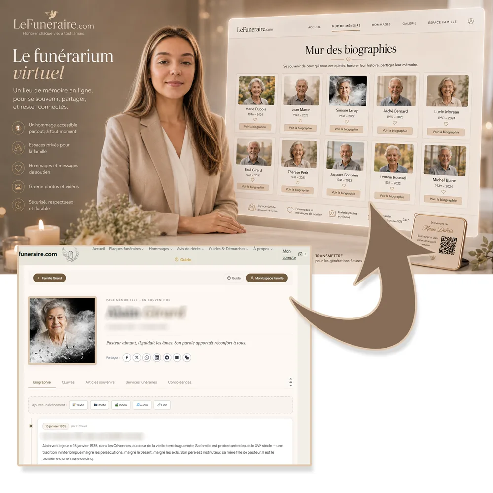 Funerarium virtuel — service complémentaire Moto