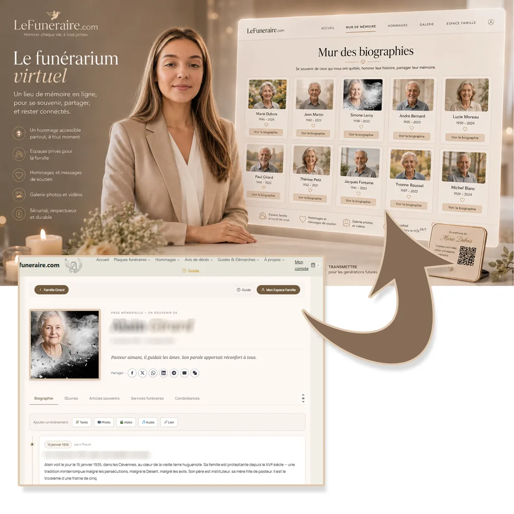 Funerarium virtuel — service complémentaire Bricolage