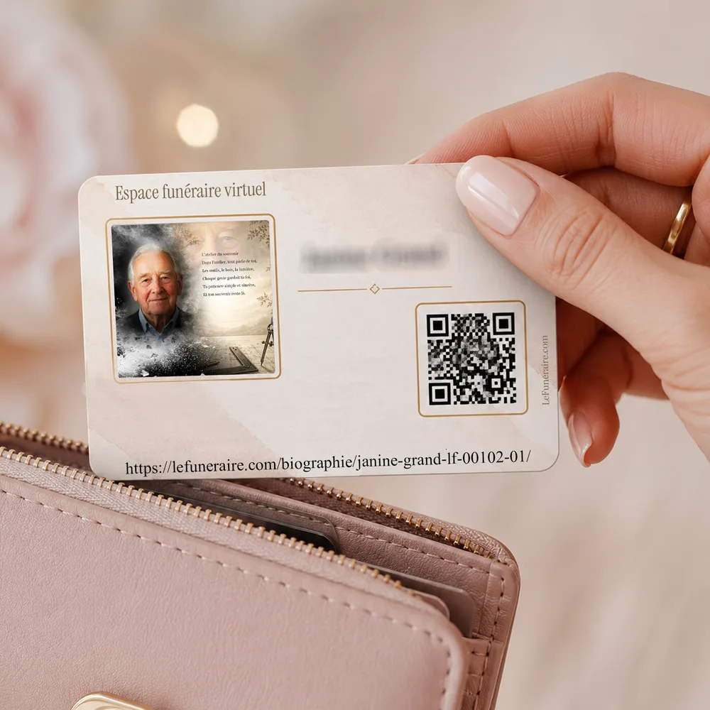 Carte souvenir QR — service complémentaire Bricolage