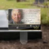 Plaque funéraire panoramique bricolage plantée par appendice plexiglas, sol meuble ou pot, 1er sous-décor