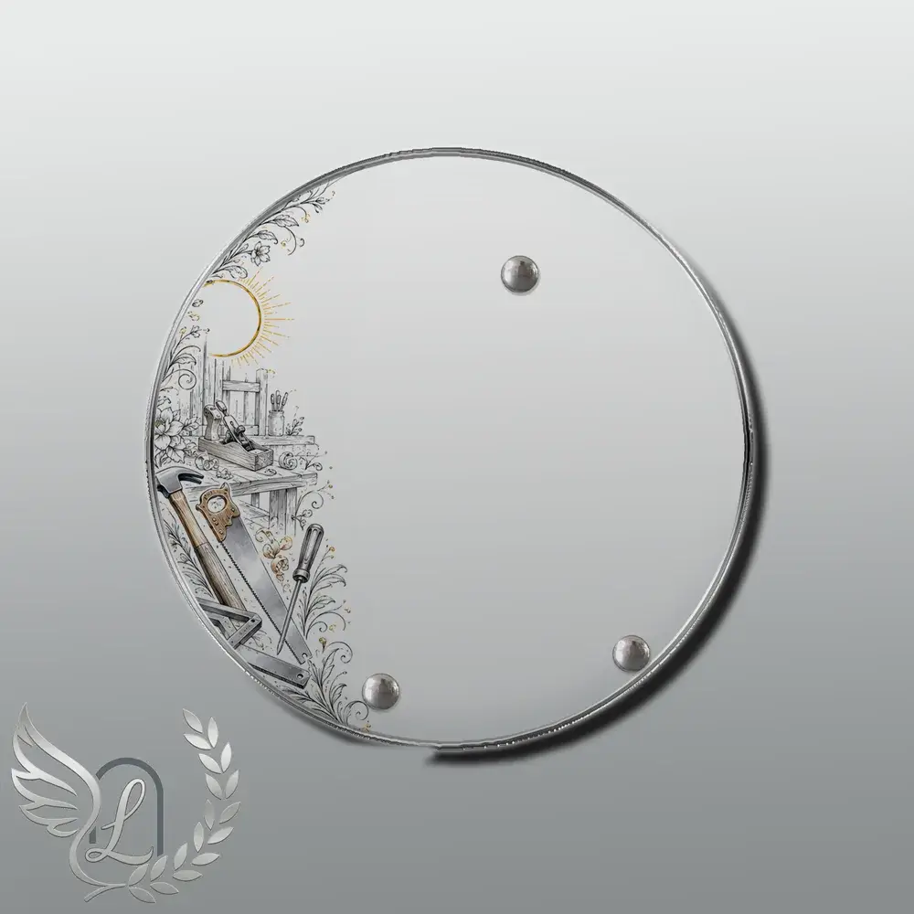 Plaque Circulaire Bricolage nue motif 01