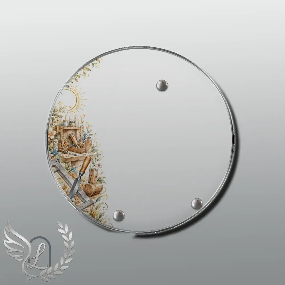 Plaque Circulaire Bricolage nue motif 02